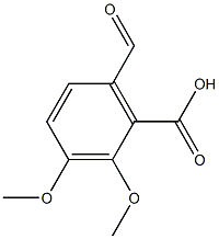 2,3-Dimethoxy-6-formylbenzoic acid,tech.(Opianic acid) tech. (30% diacid) 结构式