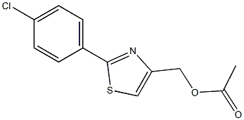 [2-(4-chlorophenyl)-1,3-thiazol-4-yl]methyl acetate 结构式