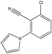 2-chloro-6-(1H-pyrrol-1-yl)benzenecarbonitrile 结构式