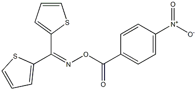 N-[di(2-thienyl)methylene]-N-[(4-nitrobenzoyl)oxy]amine 结构式