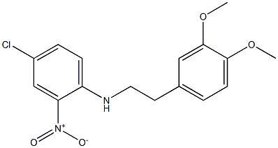 N1-(3,4-dimethoxyphenethyl)-4-chloro-2-nitroaniline 结构式