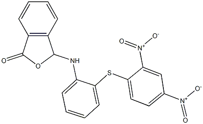 3-{2-[(2,4-dinitrophenyl)thio]anilino}-1,3-dihydroisobenzofuran-1-one 结构式
