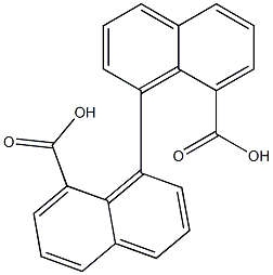 8,8'-dicarboxy-1,1'-binaphthalene 结构式