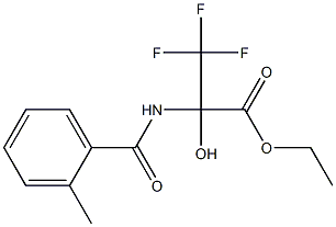 ethyl 3,3,3-trifluoro-2-hydroxy-2-[(2-methylbenzoyl)amino]propanoate 结构式