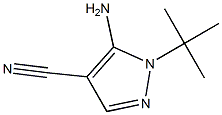 5-amino-1-(tert-butyl)-1H-pyrazole-4-carbonitrile 结构式