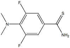 4-(dimethylamino)-3,5-difluorobenzene-1-carbothioamide 结构式