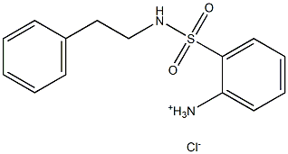 2-[(phenethylamino)sulfonyl]benzenaminium chloride 结构式