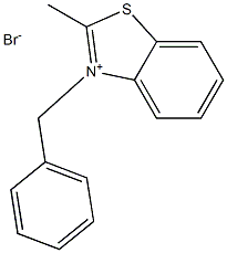 3-benzyl-2-methyl-1,3-benzothiazol-3-ium bromide 结构式