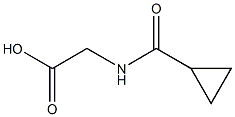 [(cyclopropylcarbonyl)amino]acetic acid 结构式