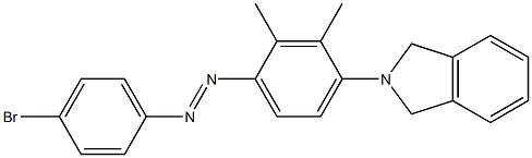 1-(4-bromophenyl)-2-[4-(2,3-dihydro-1H-isoindol-2-yl)-2,3-dimethylphenyl]di az-1-ene 结构式