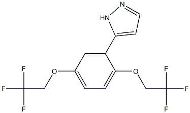 5-[2,5-di(2,2,2-trifluoroethoxy)phenyl]-1H-pyrazole 结构式