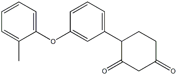 4-[3-(2-methylphenoxy)phenyl]-1,3-cyclohexanedione 结构式