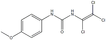 N-(4-methoxyphenyl)-N'-(1,2,2-trichlorovinyl)urea 结构式
