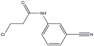 3-chloro-N-(3-cyanophenyl)propanamide 结构式