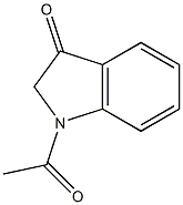 1-acetylindolin-3-one 结构式