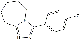 3-(4-chlorophenyl)-6,7,8,9-tetrahydro-5H-[1,2,4]triazolo[4,3-a]azepine 结构式