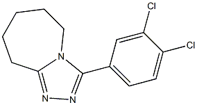 3-(3,4-dichlorophenyl)-6,7,8,9-tetrahydro-5H-[1,2,4]triazolo[4,3-a]azepine 结构式