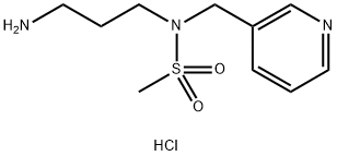 N-(3-aminopropyl)-N-(pyridin-3-ylmethyl)methanesulfonamide dihydrochloride 结构式