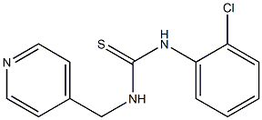 N-(2-chlorophenyl)-N'-(4-pyridylmethyl)thiourea 结构式