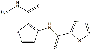 N2-[2-(hydrazinocarbonyl)-3-thienyl]thiophene-2-carboxamide 结构式