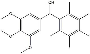 (2,3,4,5,6-pentamethylphenyl)(3,4,5-trimethoxyphenyl)methanol 结构式