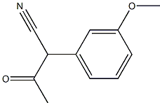 2-(3-methoxyphenyl)-3-oxobutanenitrile 结构式