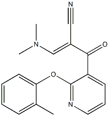 (E)-3-(dimethylamino)-2-{[2-(2-methylphenoxy)-3-pyridinyl]carbonyl}-2-propenenitrile 结构式