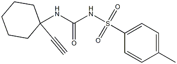 ({[(1-ethynylcyclohexyl)amino]carbonyl}amino)(4-methylphenyl)dioxo-lambda~6~-sulfane 结构式