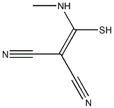 2-[(methylamino)(sulfanyl)methylene]malononitrile 结构式