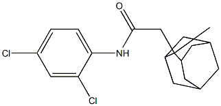 N-(2,4-dichlorophenyl)-2-(2-methyl-2-adamantyl)acetamide 结构式