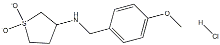 N-(1,1-dioxidotetrahydrothien-3-yl)-N-(4-methoxybenzyl)amine hydrochloride 结构式