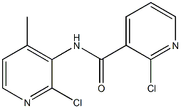 2-chloro-n-(2-chloro-4-methyl-3-pyridiyl)-3-pyridine carboxamide 结构式