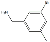 (3-bromo-5-methylphenyl)methanamine 结构式