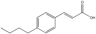 (E)-3-(4-butylphenyl)acrylic acid 结构式