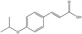 (E)-3-(4-isopropoxyphenyl)acrylic acid 结构式