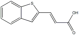 (E)-3-(benzo[b]thiophen-2-yl)acrylic acid 结构式