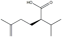 (R)-2-isopropyl-5-methylhex-5-enoic acid 结构式