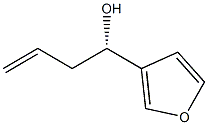 (S)-1-(furan-3-yl)but-3-en-1-ol 结构式