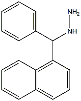 1-((naphthalen-1-yl)(phenyl)methyl)hydrazine 结构式