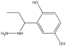 1-(1-(2,5-dihydroxyphenyl)propyl)hydrazine 结构式