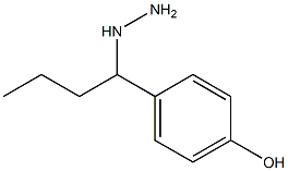 1-(1-(4-hydroxyphenyl)butyl)hydrazine 结构式