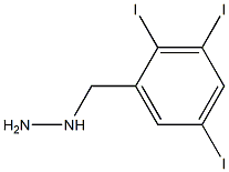 1-(2,3,5-triiodobenzyl)hydrazine 结构式