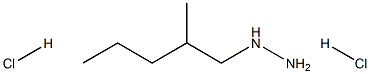 1-(2-methylpentyl)hydrazine dihydrochloride 结构式