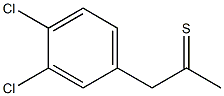 1-(3,4-dichlorophenyl)propane-2-thione 结构式