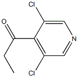 1-(3,5-dichloropyridin-4-yl)propan-1-one 结构式