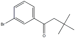 1-(3-bromophenyl)-3,3-dimethylbutan-1-one 结构式