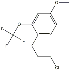 1-(3-chloropropyl)-4-methoxy-2-(trifluoromethoxy)benzene 结构式