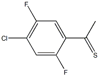 1-(4-chloro-2,5-difluorophenyl)ethanethione 结构式