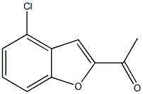 1-(4-chlorobenzofuran-2-yl)ethanone 结构式