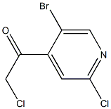 1-(5-bromo-2-chloropyridin-4-yl)-2-chloroethanone 结构式